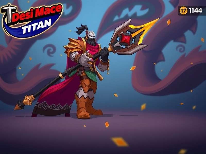 Desi Mace Titan gameplay screenshot showing character with mace